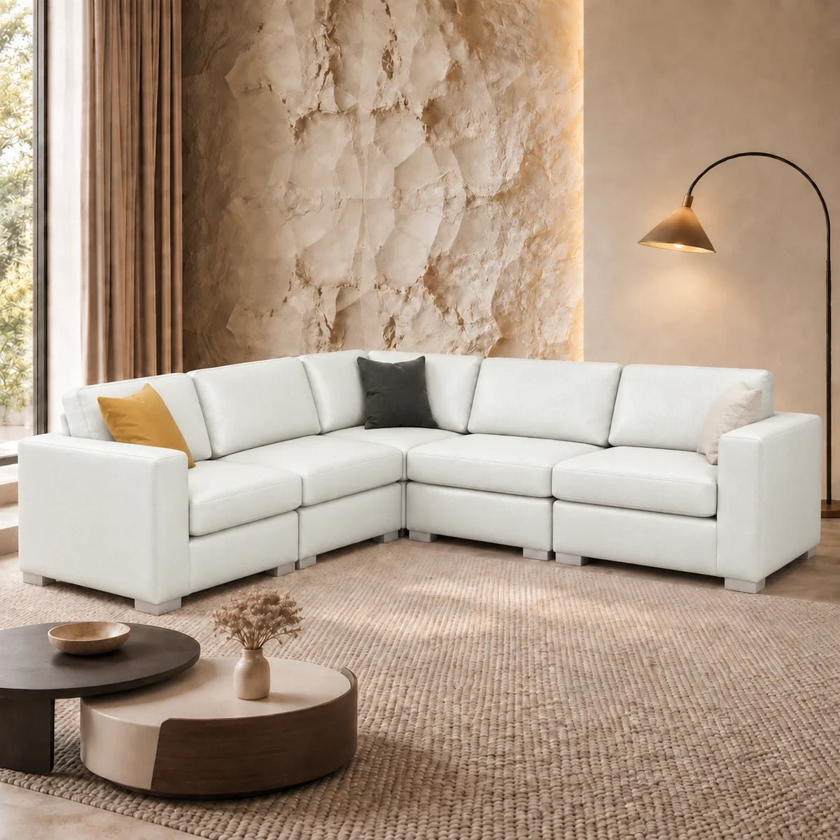 Sectionnel modulaire Nova - Cuir