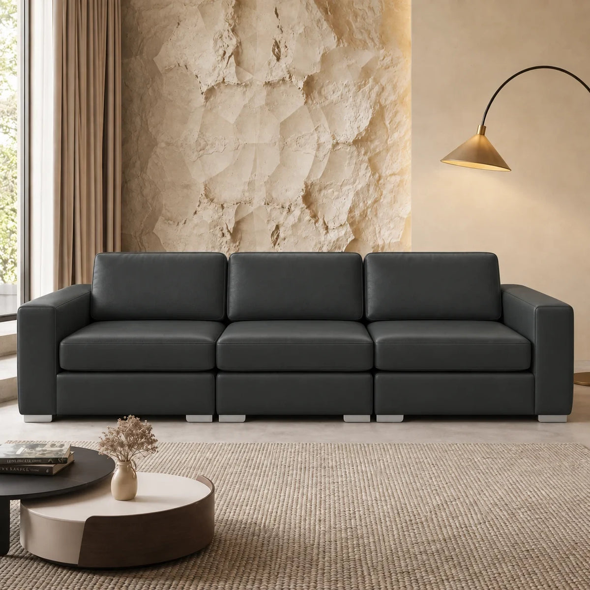 Sectionnel modulaire Nova - Cuir