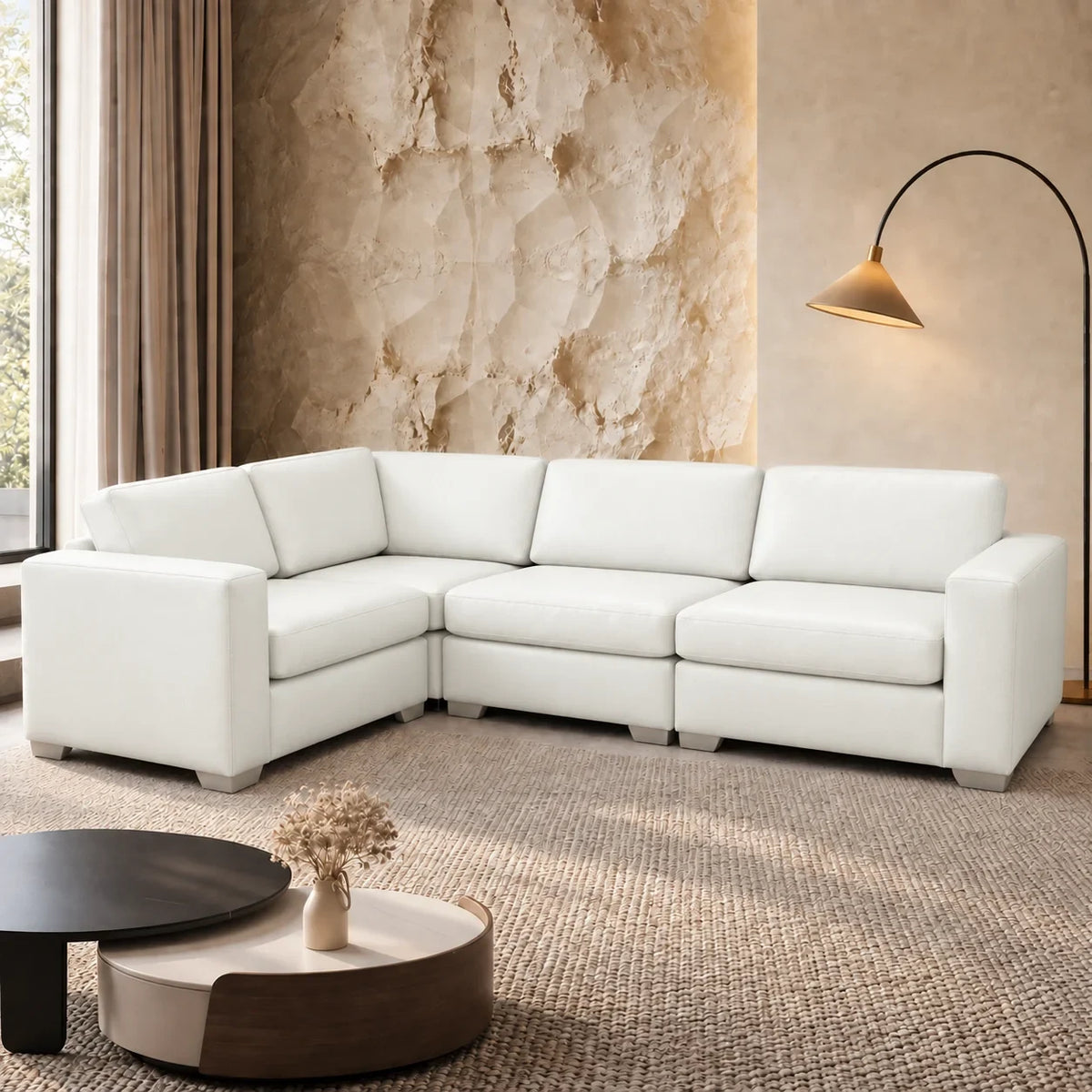 Sectionnel modulaire Nova - Cuir