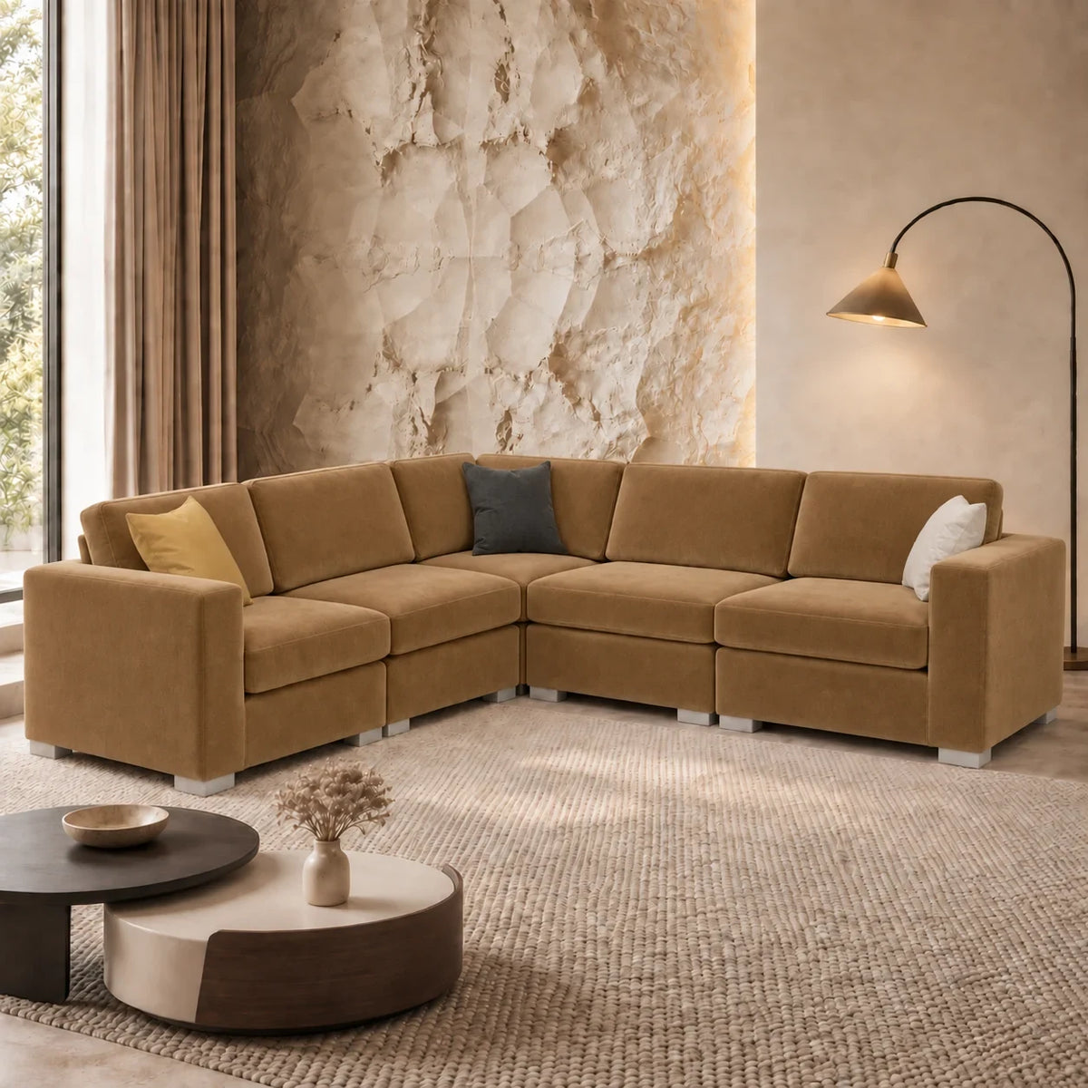 Sectionnel modulaire Nova - Velours