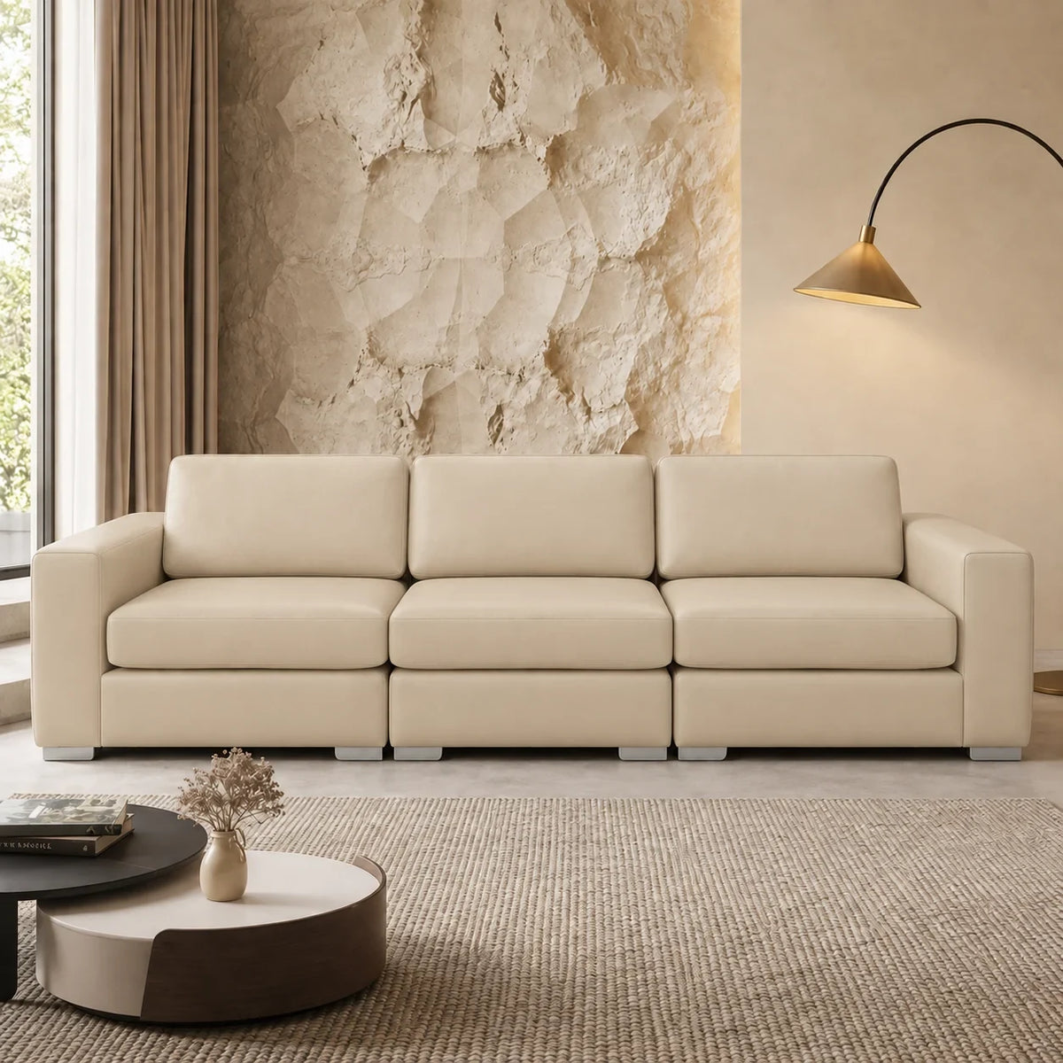 Sectionnel modulaire Nova - Cuir