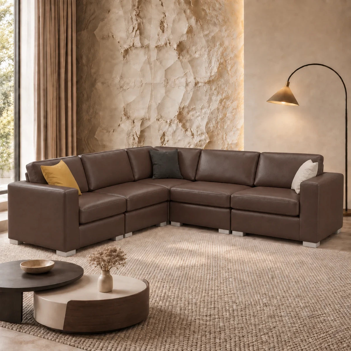 Sectionnel modulaire Nova - Cuir