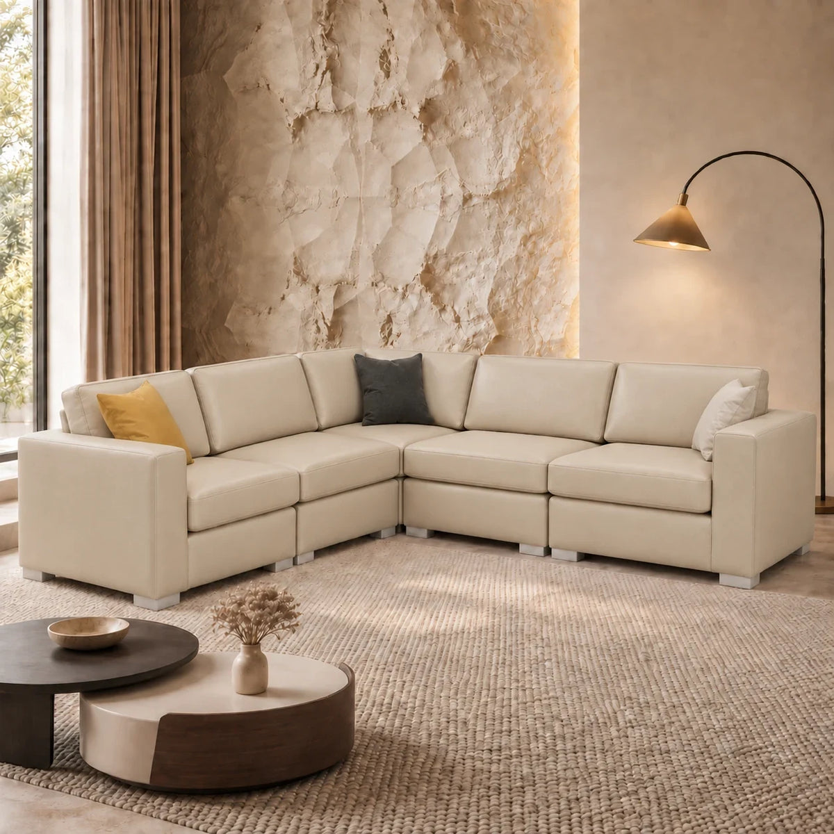 Sectionnel modulaire Nova - Cuir