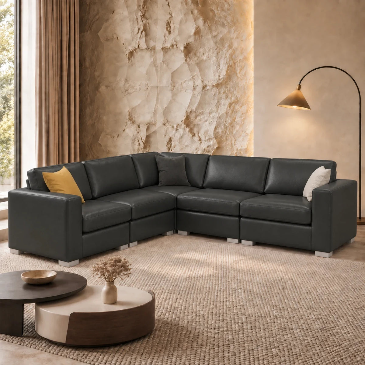 Sectionnel modulaire Nova - Cuir