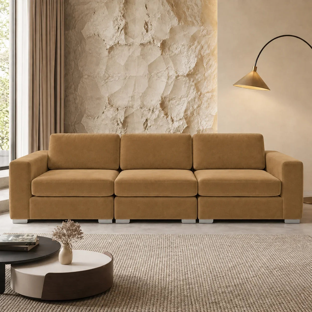 Sectionnel modulaire Nova - Velours