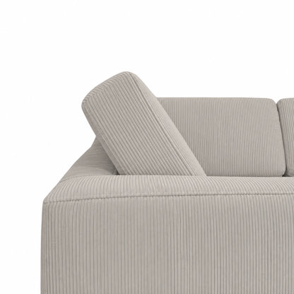 Canapé d'angle modulable Nova - Corduroy