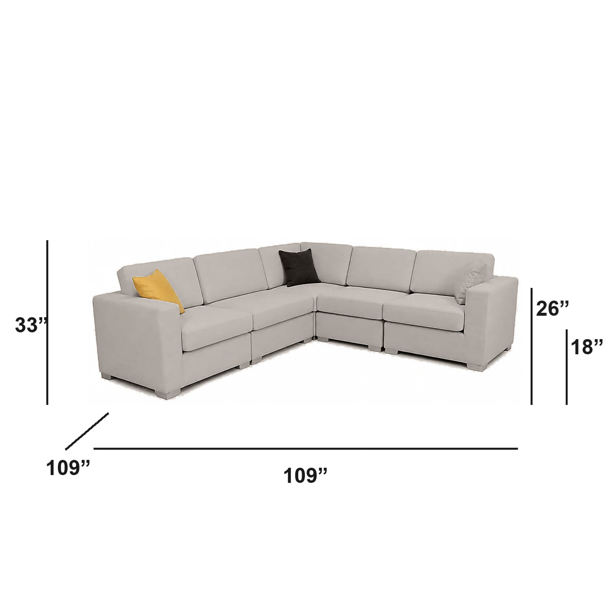 Canapé d'angle modulable Nova - Corduroy