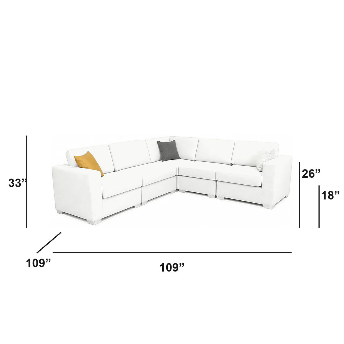 Sectionnel modulaire Nova - Cuir