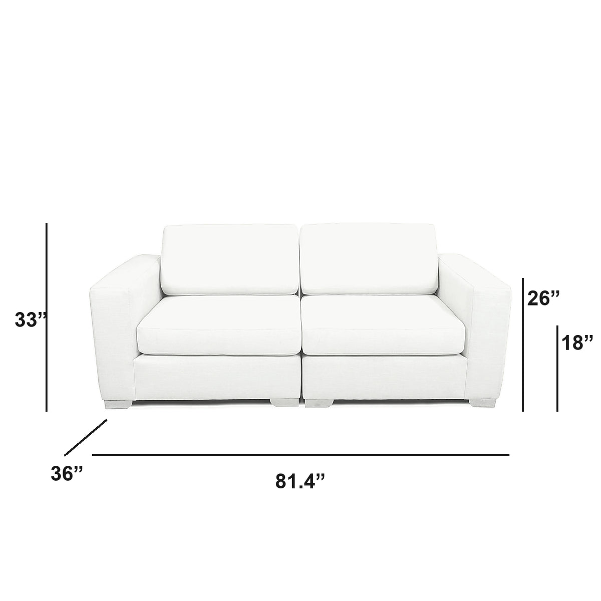 Sectionnel modulaire Nova - Cuir