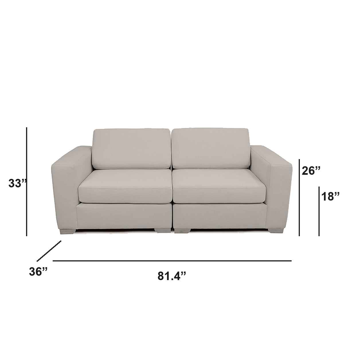 Canapé d'angle modulable Nova - Corduroy