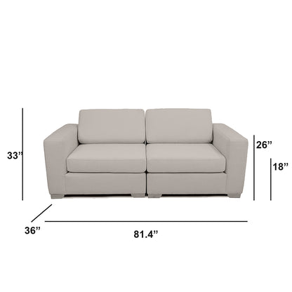 Canapé d'angle modulable Nova - Corduroy