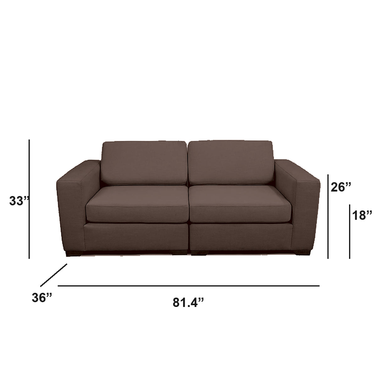 Sectionnel modulaire Nova - Cuir