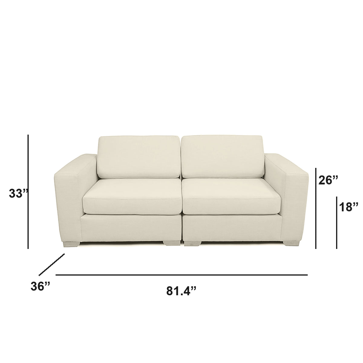 Canapé d'angle modulable Nova - Corduroy