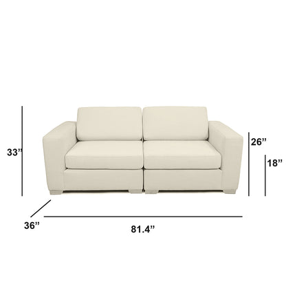 Canapé d'angle modulable Nova - Corduroy
