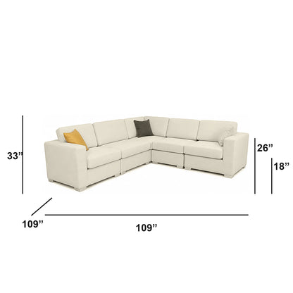 Canapé d'angle modulable Nova - Corduroy