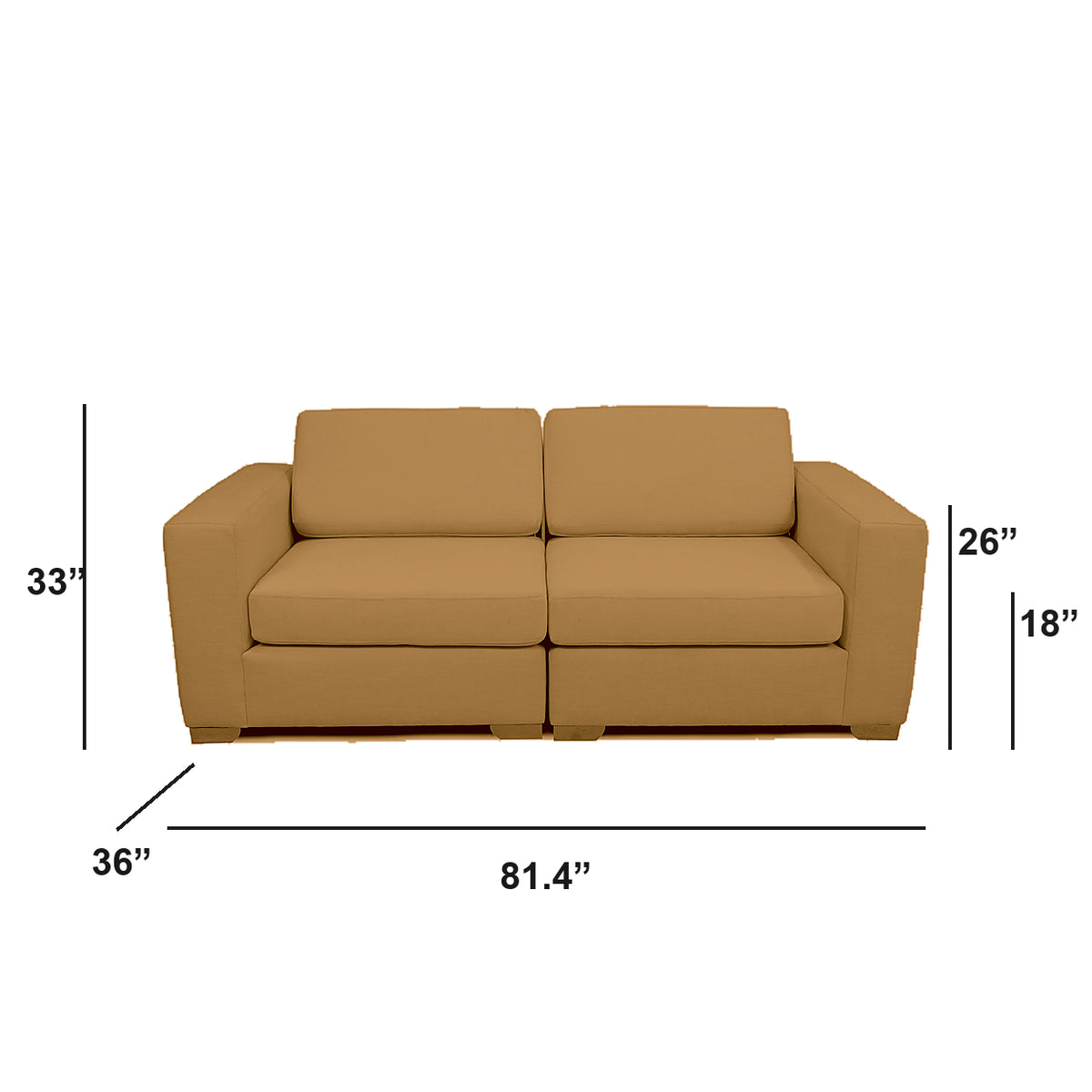 Sectionnel modulaire Nova - Velours