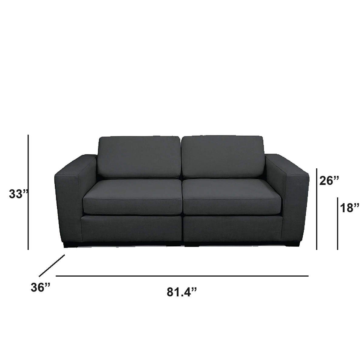 Sectionnel modulaire Nova - Cuir