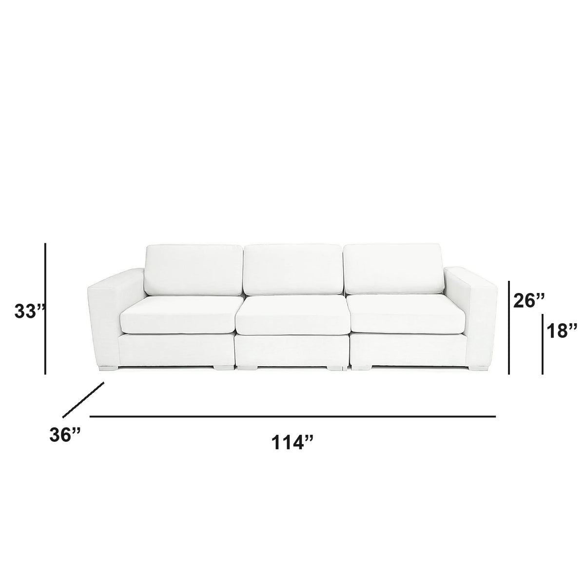 Sectionnel modulaire Nova - Cuir