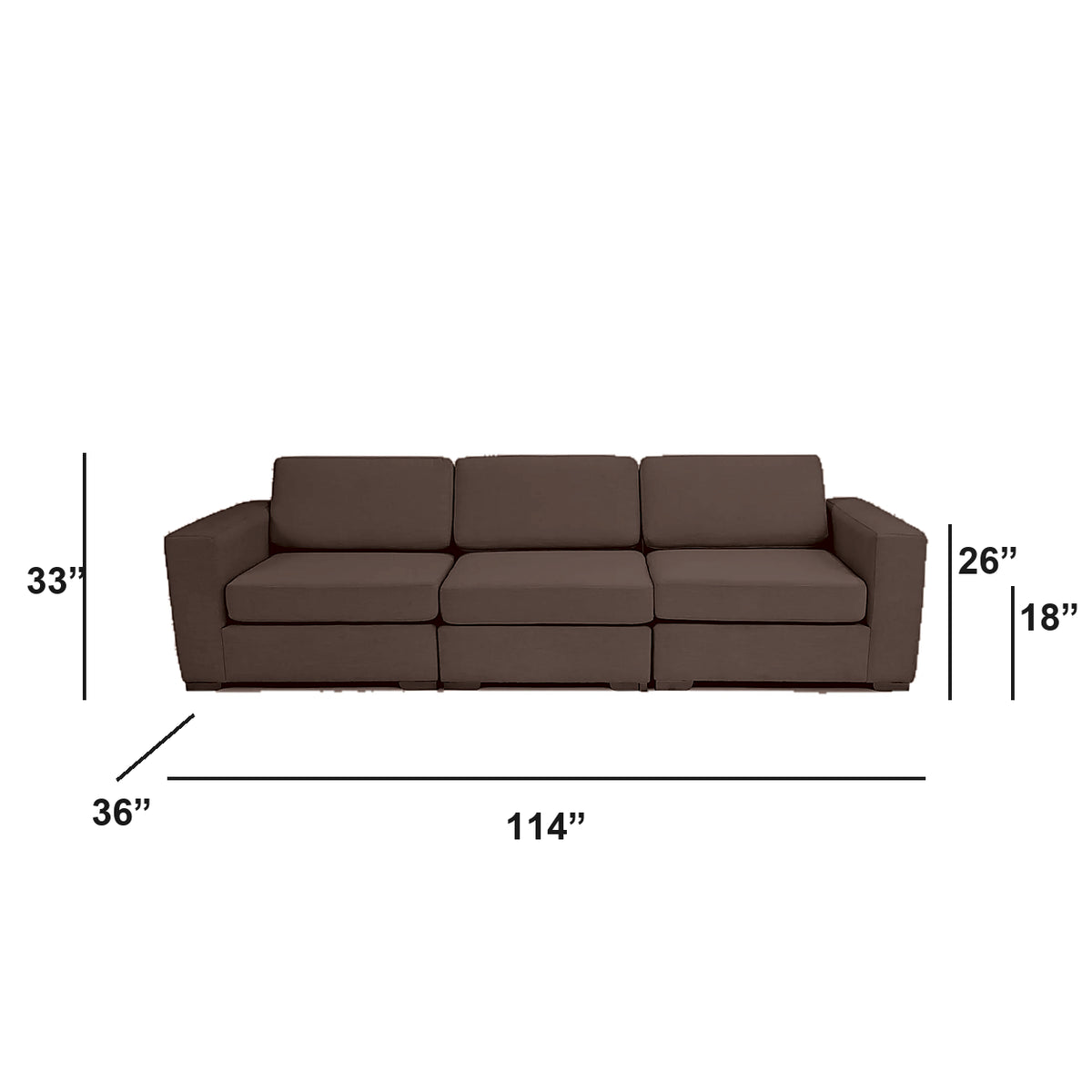 Sectionnel modulaire Nova - Cuir