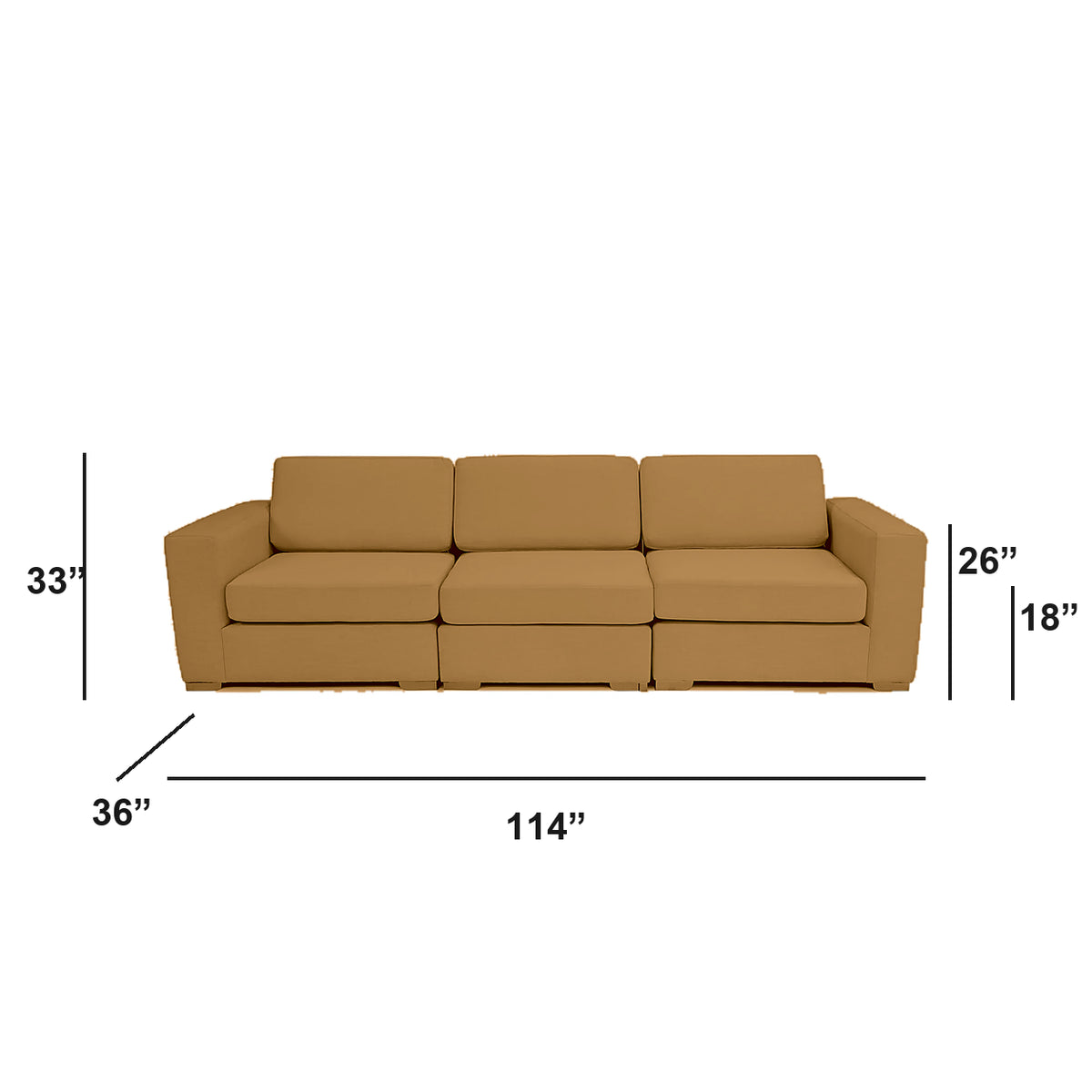 Sectionnel modulaire Nova - Velours