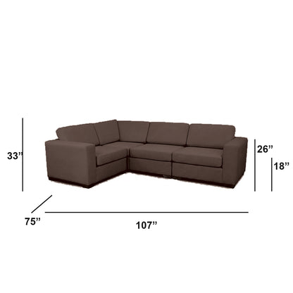 Sectionnel modulaire Nova - Cuir