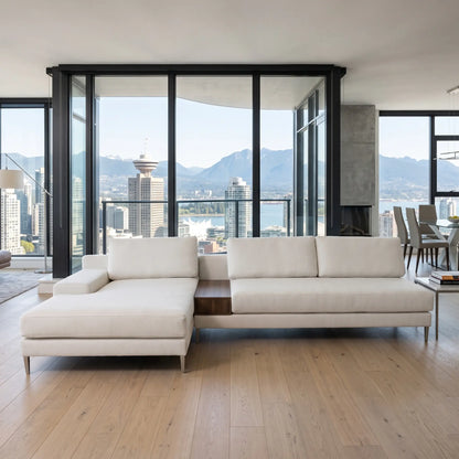 Boreal Chaise & Loveseat Sectional - Leather
