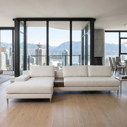 Boreal Chaise & Loveseat Sectional - fabric