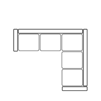 Nova corner Sectional 5 seater