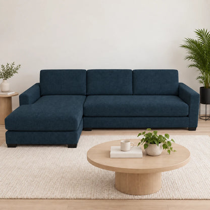 Canapé d'angle Mesa avec chaise longue à gauche - Tissu
