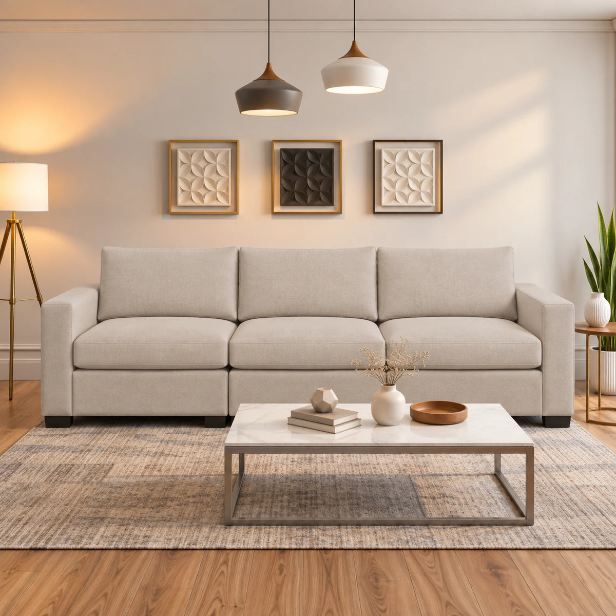 Nook (Modulaire avec rangement) - Tissu