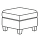 Ottoman (without storage)