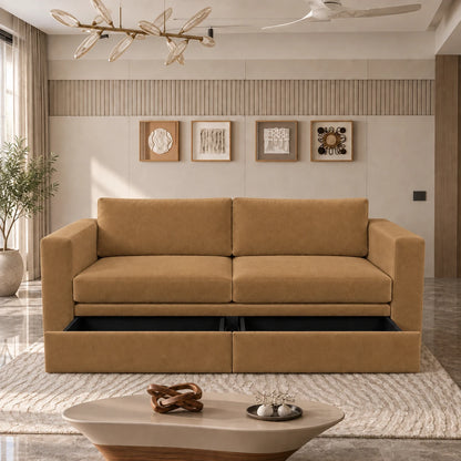 Silo Sofa with Storage - Velvet